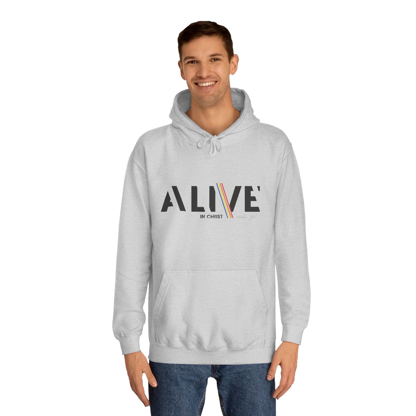 'ALIVE IN CHRIST' Design - Inspirational Unisex Hoodie