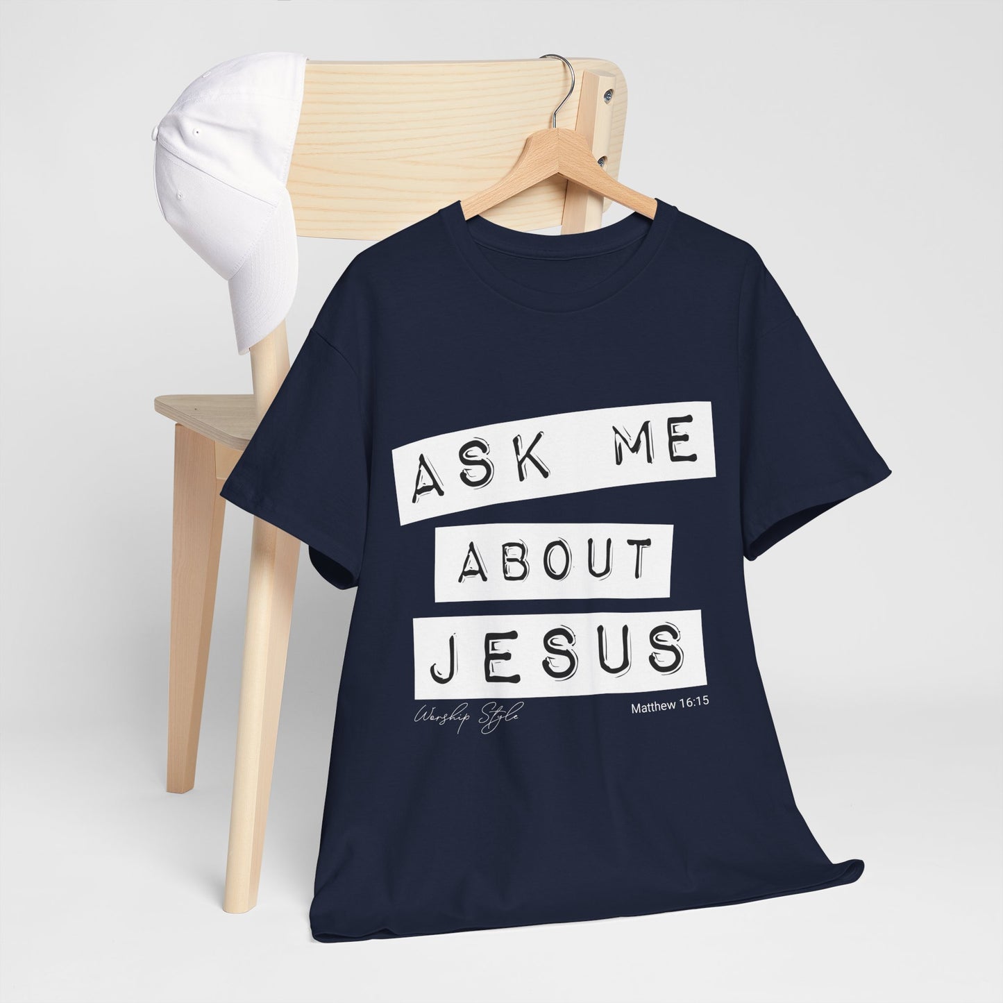 Ask me About Jesus - Unisex Heavy Cotton