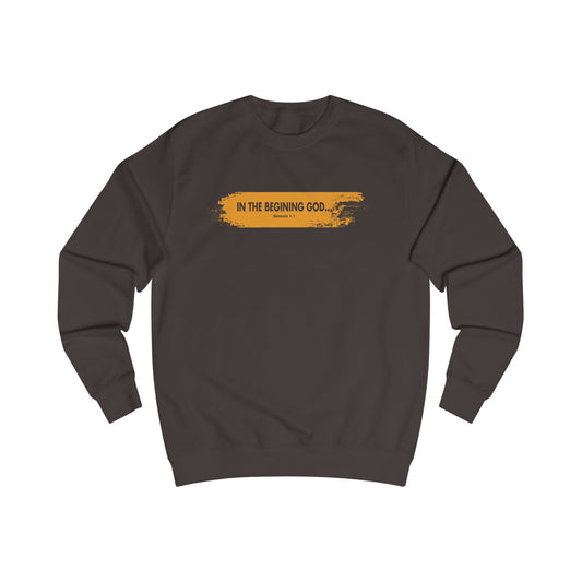 Faith-Inspired Unisex Sweatshirt - "In the Beginning God"