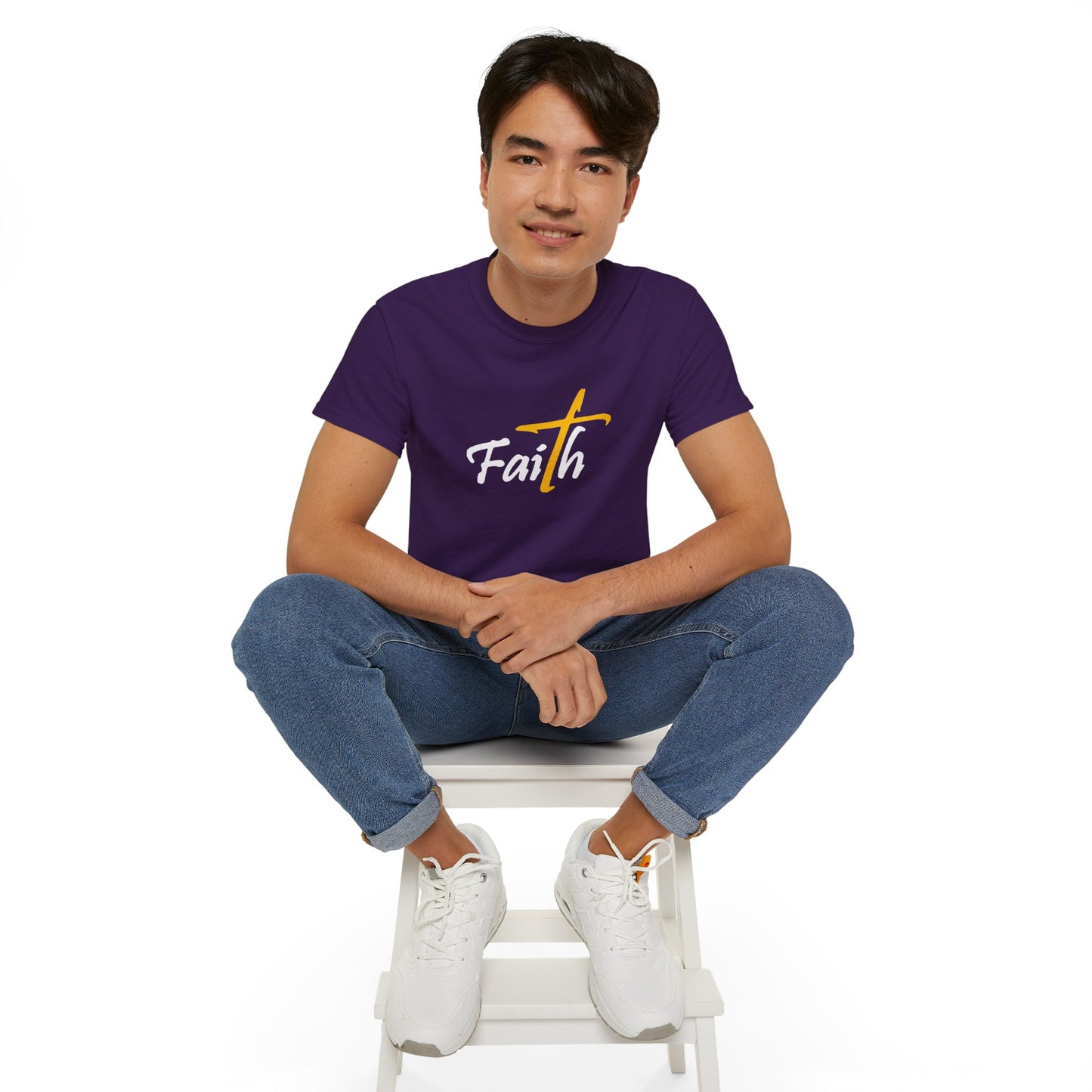 Faith Unisex Ultra Cotton Tee - Inspirational Black T-Shirt for Everyday Wear