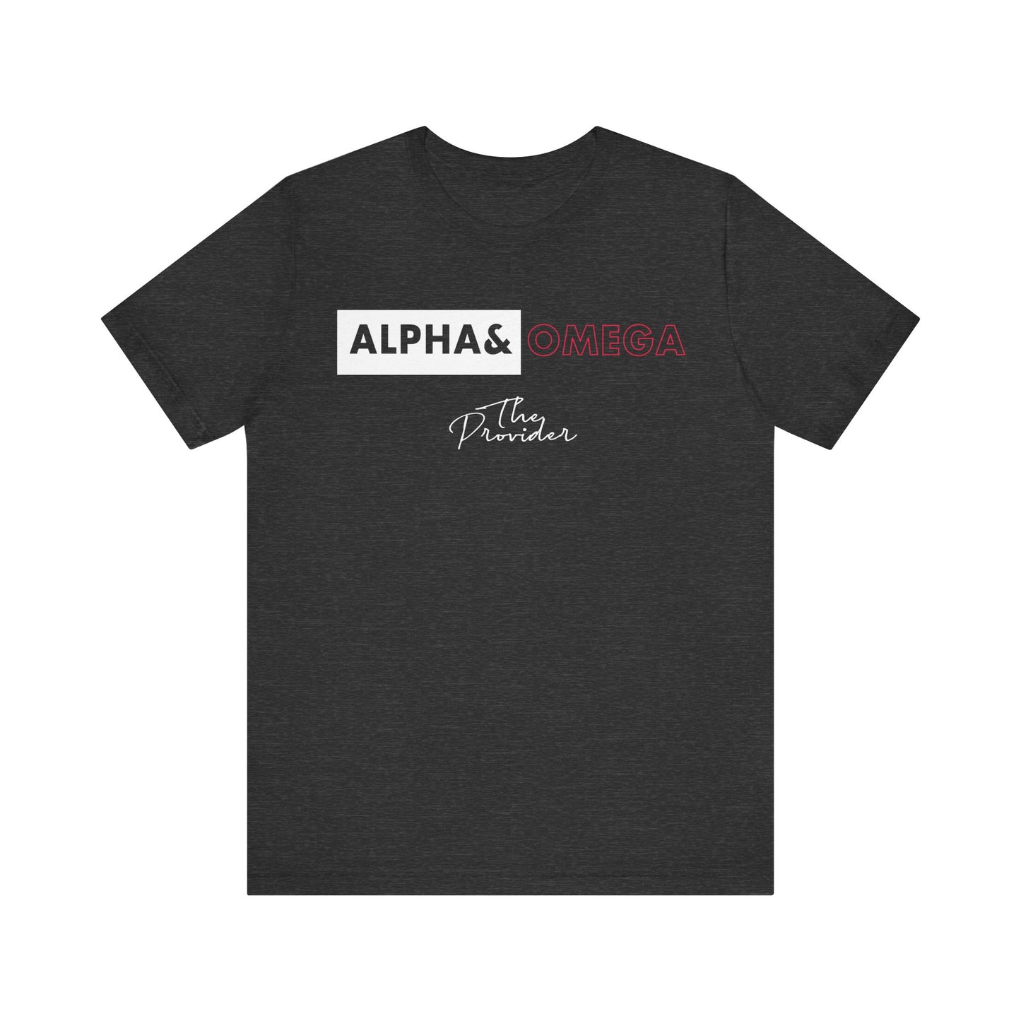 Faith-Inspired Unisex Tee - ‘Alpha & Omega’ Short Sleeve T-Shirt