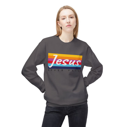 Jesus Never Fails - Unisex Softstyle Fleece Sweatshirt