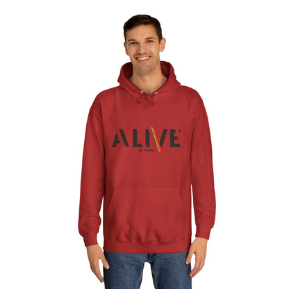 'ALIVE IN CHRIST' Design - Inspirational Unisex Hoodie