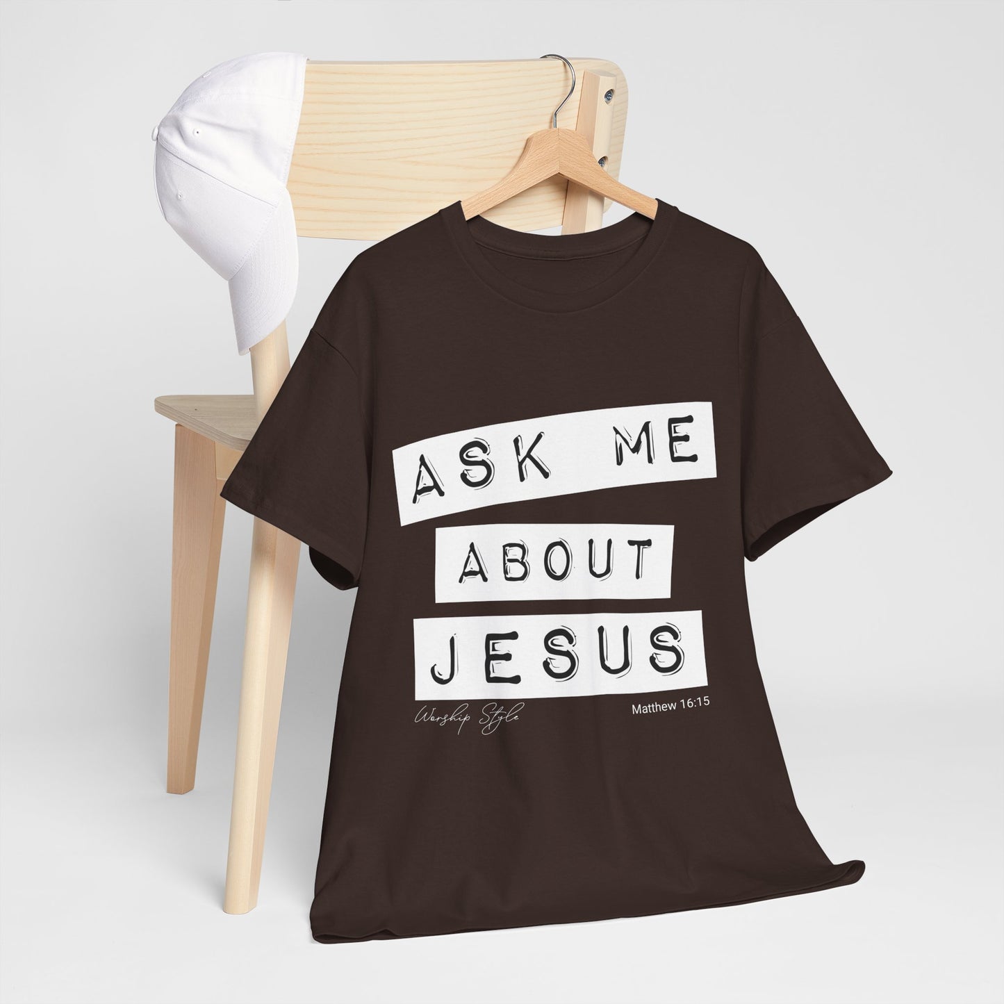 Ask me About Jesus - Unisex Heavy Cotton