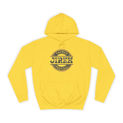 Jireh Provides Unisex College Hoodie - Cozy Faith Inspired Apparel