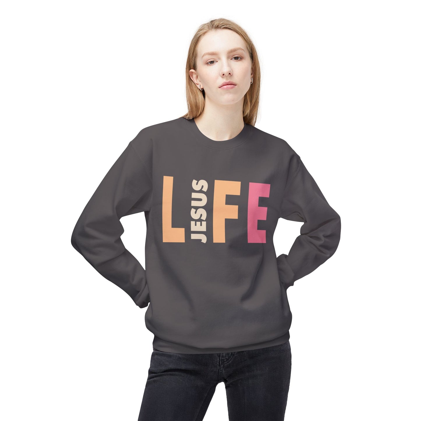 Jesus is Life - Unisex Softstyle Fleece Sweatshirt