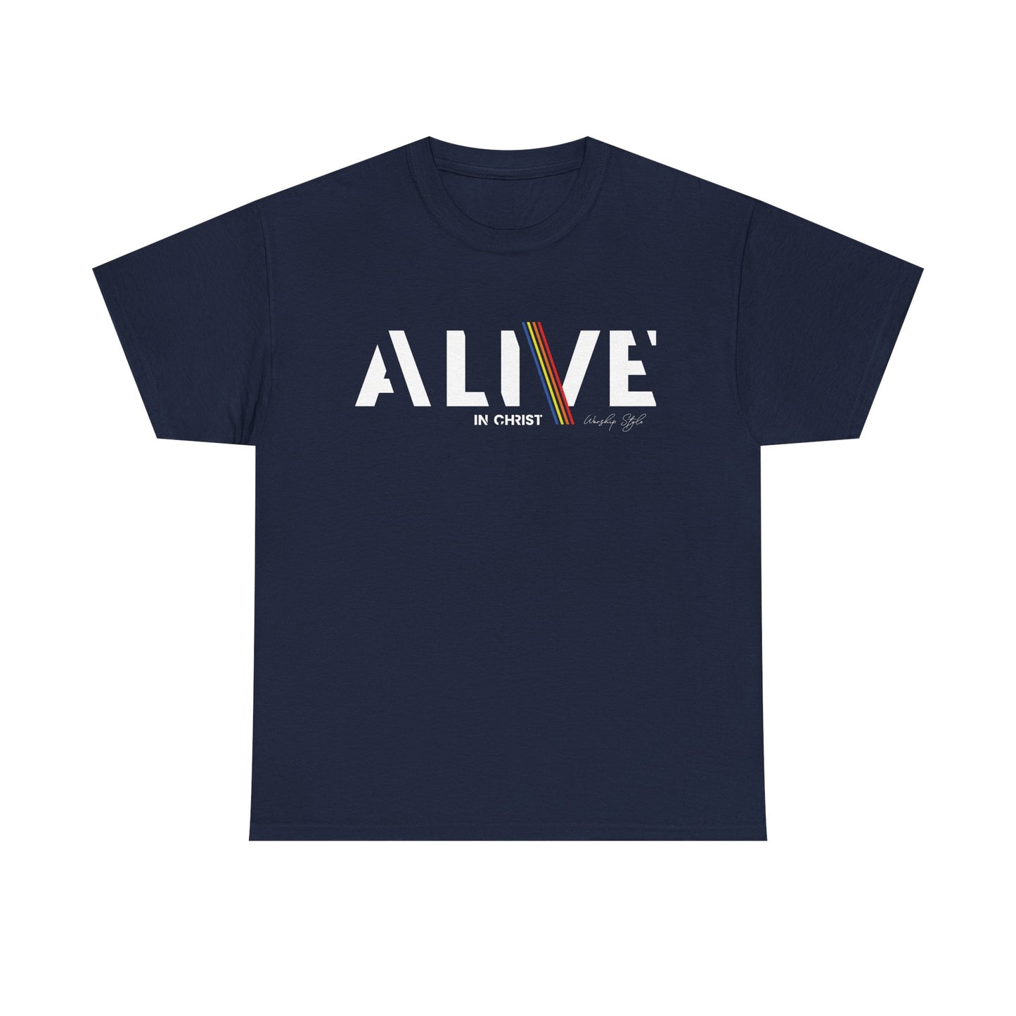 Alive in Christ Unisex Heavy Cotton Tee - Black Inspirational Christian Shirt