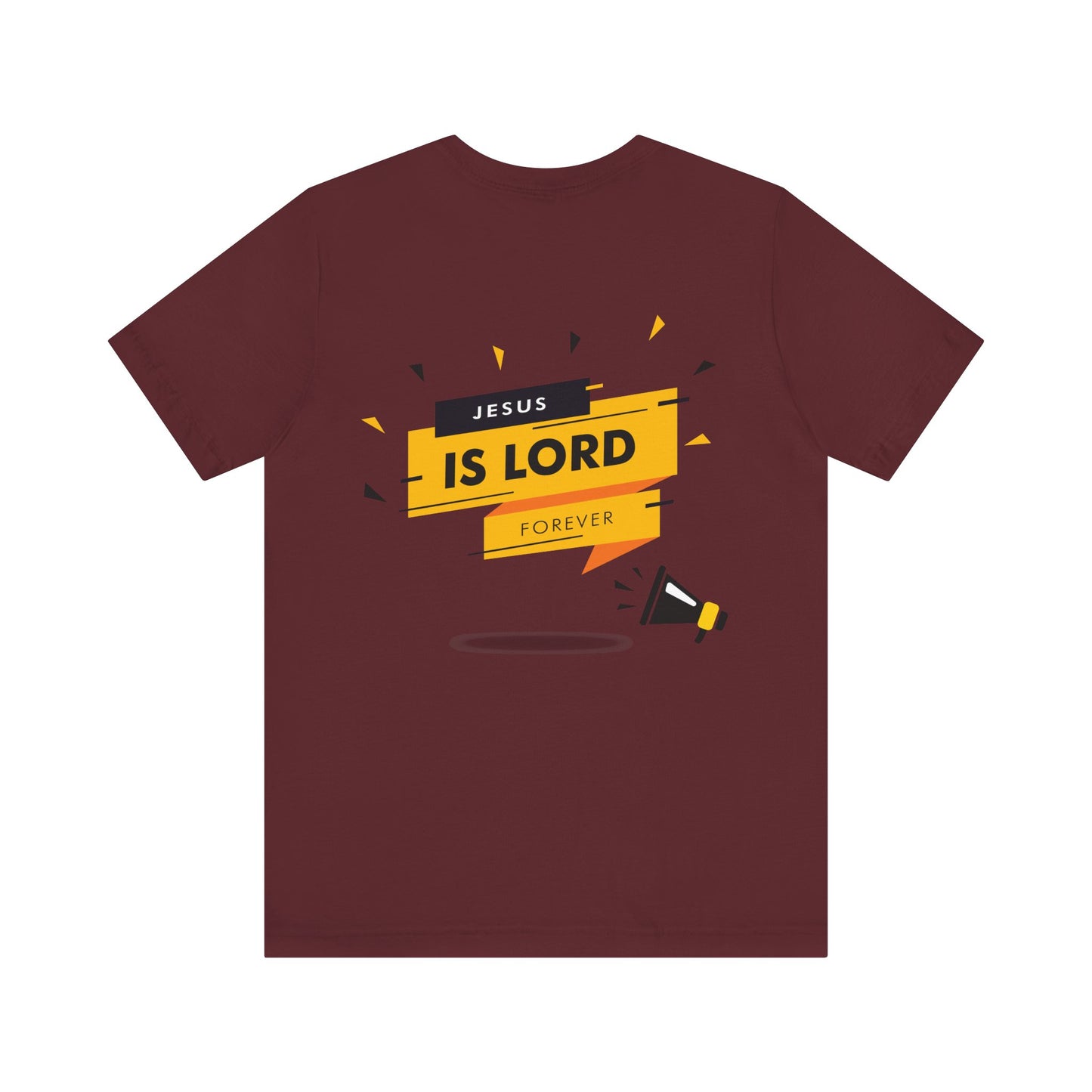 Inspirational Unisex Short Sleeve Tee - 'Jesus is Lord Forever'