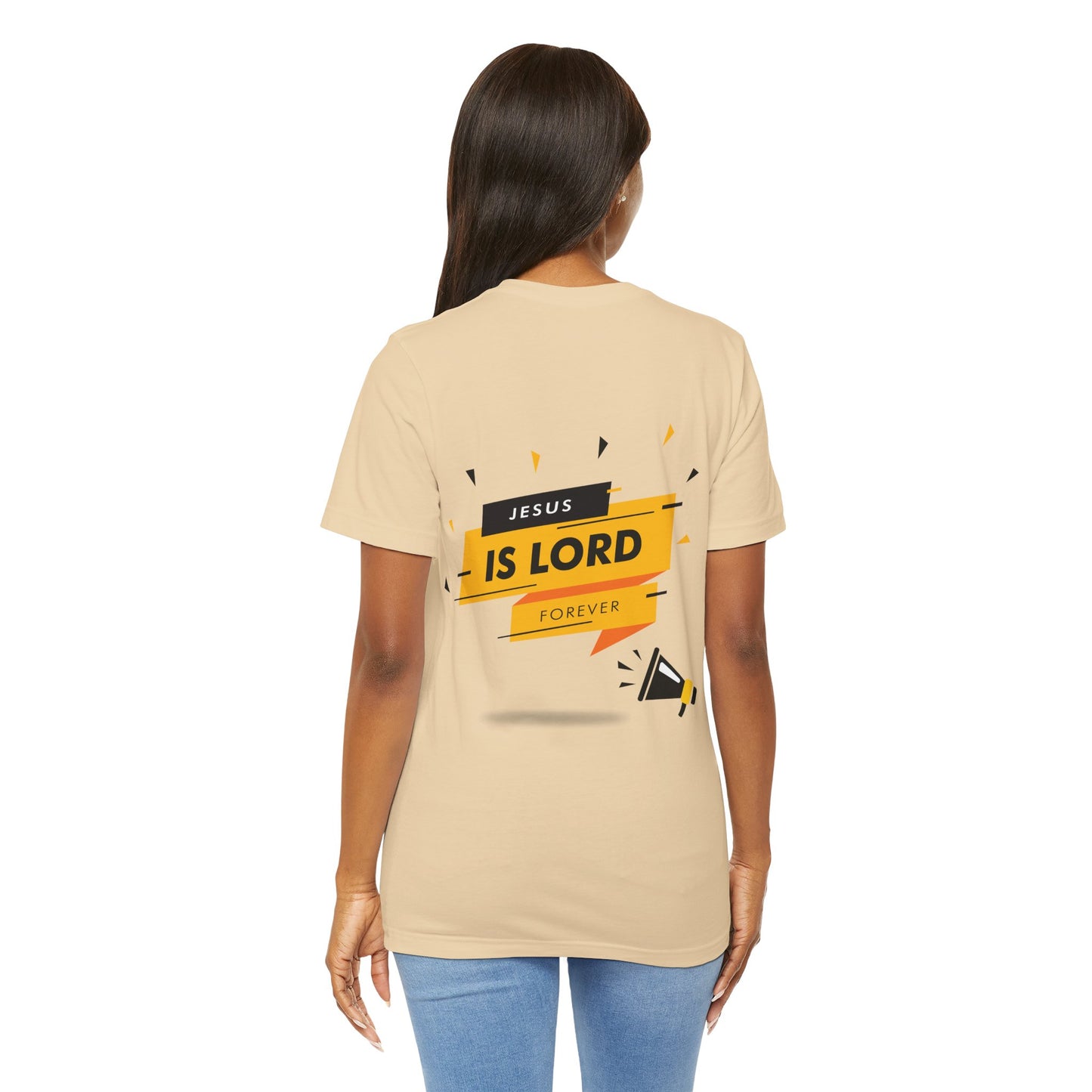 Inspirational Unisex Short Sleeve Tee - 'Jesus is Lord Forever'