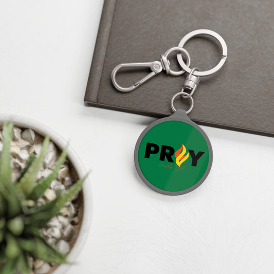 PRAY Keyring Tag - Motivational Accessory for Daily Reminders