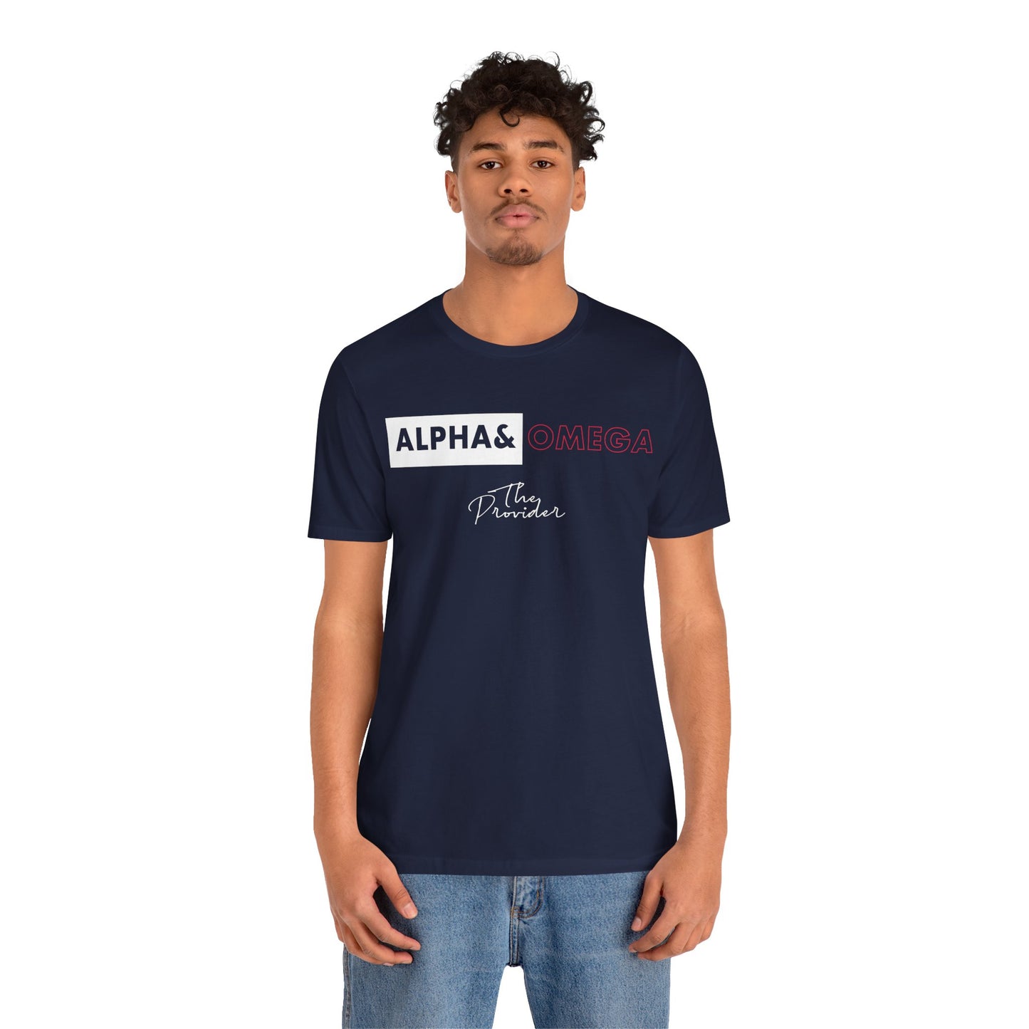 Faith-Inspired Unisex Tee - ‘Alpha & Omega’ Short Sleeve T-Shirt