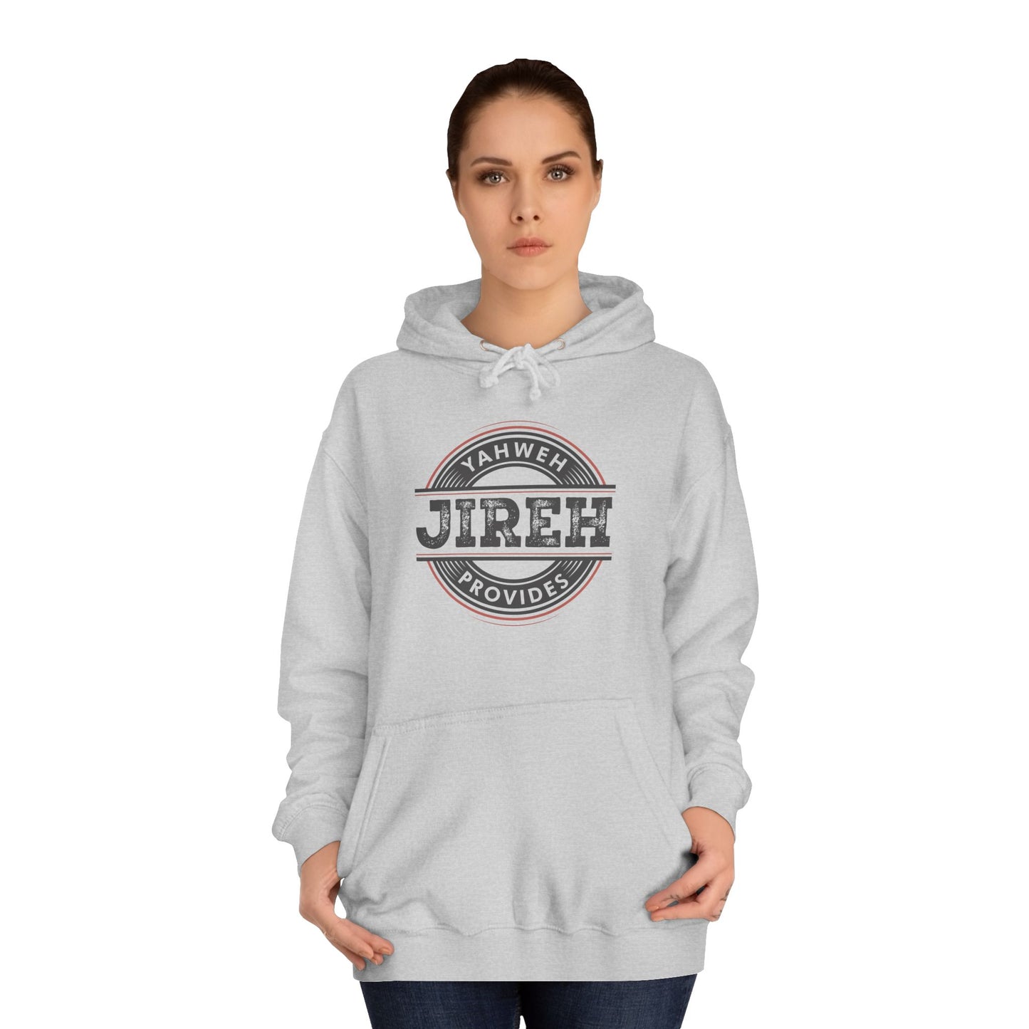 Jireh Provides Unisex College Hoodie - Cozy Faith Inspired Apparel