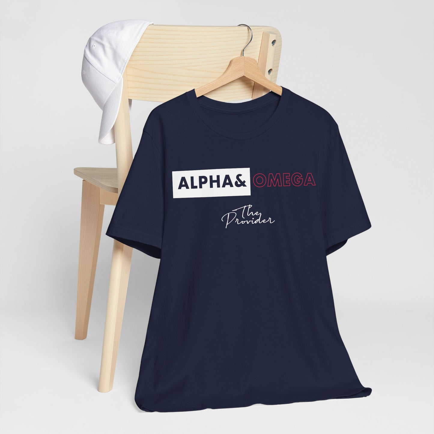 Faith-Inspired Unisex Tee - ‘Alpha & Omega’ Short Sleeve T-Shirt