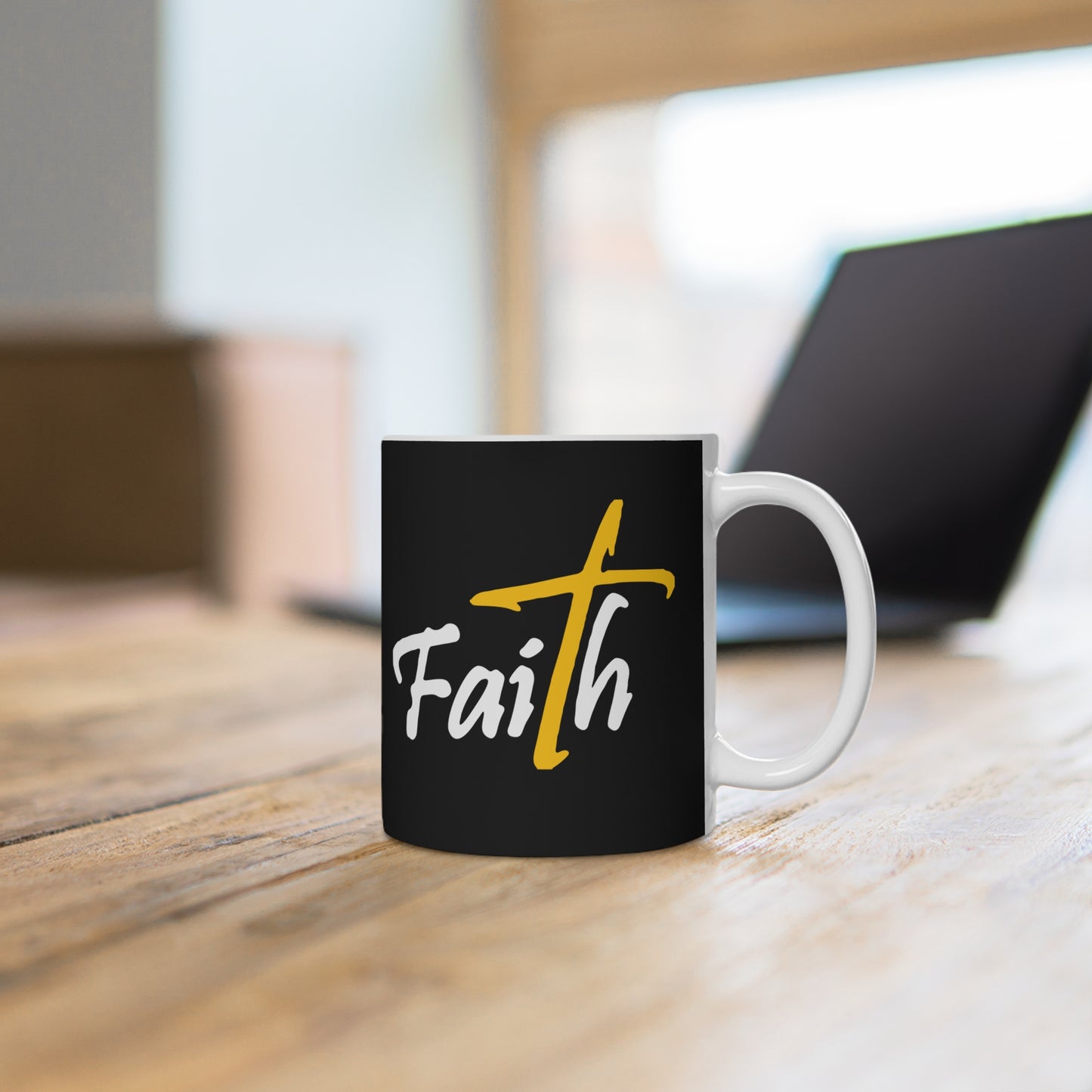 Faith Ceramic Mug - Perfect Inspirational  Gift