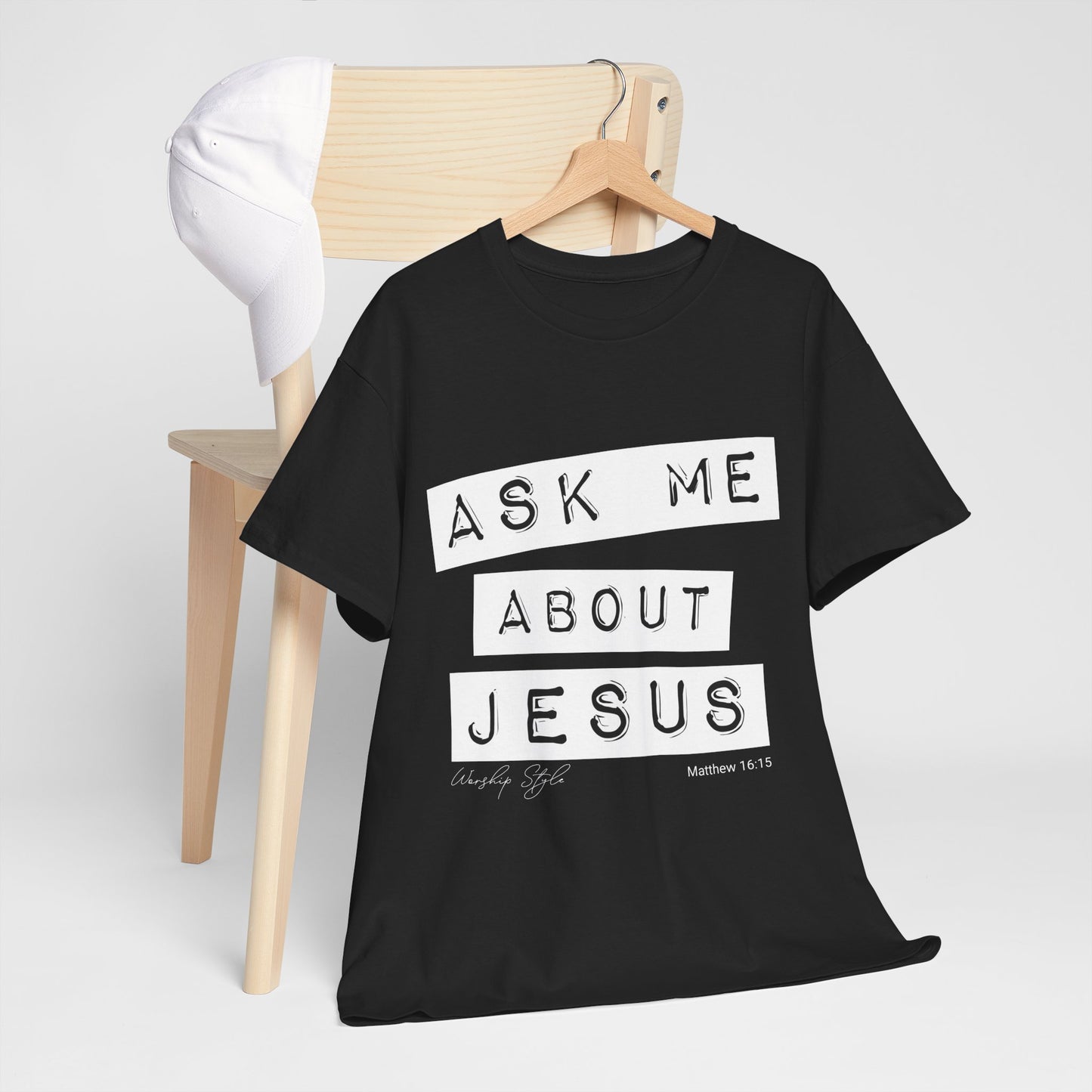 Ask me About Jesus - Unisex Heavy Cotton