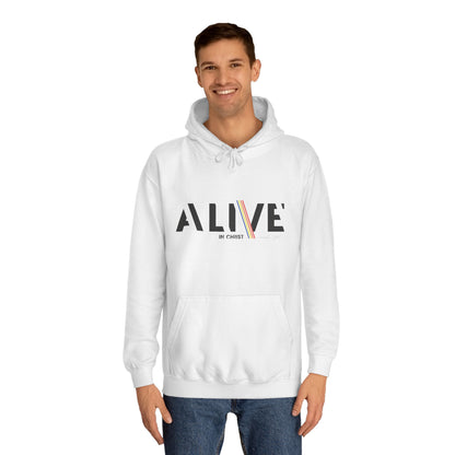 'ALIVE IN CHRIST' Design - Inspirational Unisex Hoodie