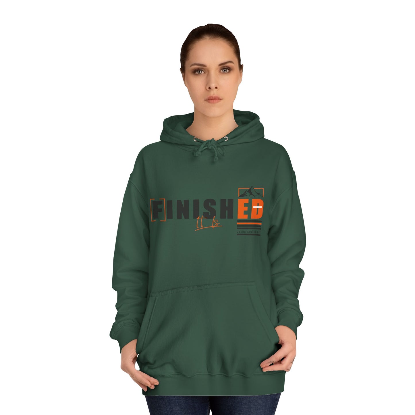 'It is FINISHED' - Unisex Hoodie - Design for Motivation and Faith