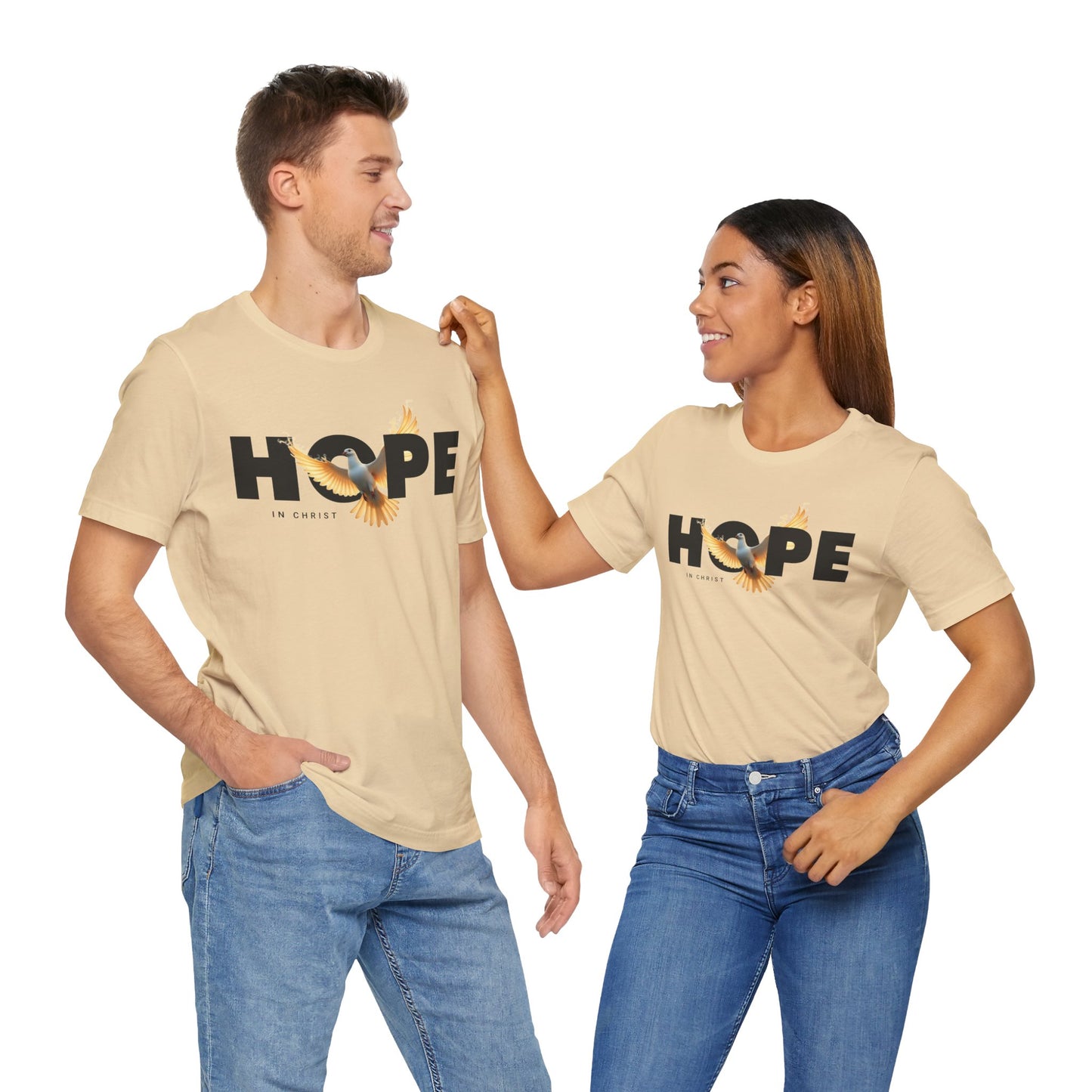 Hope in Christ Unisex Short Sleeve Tee - Inspirational Apparel for Faith