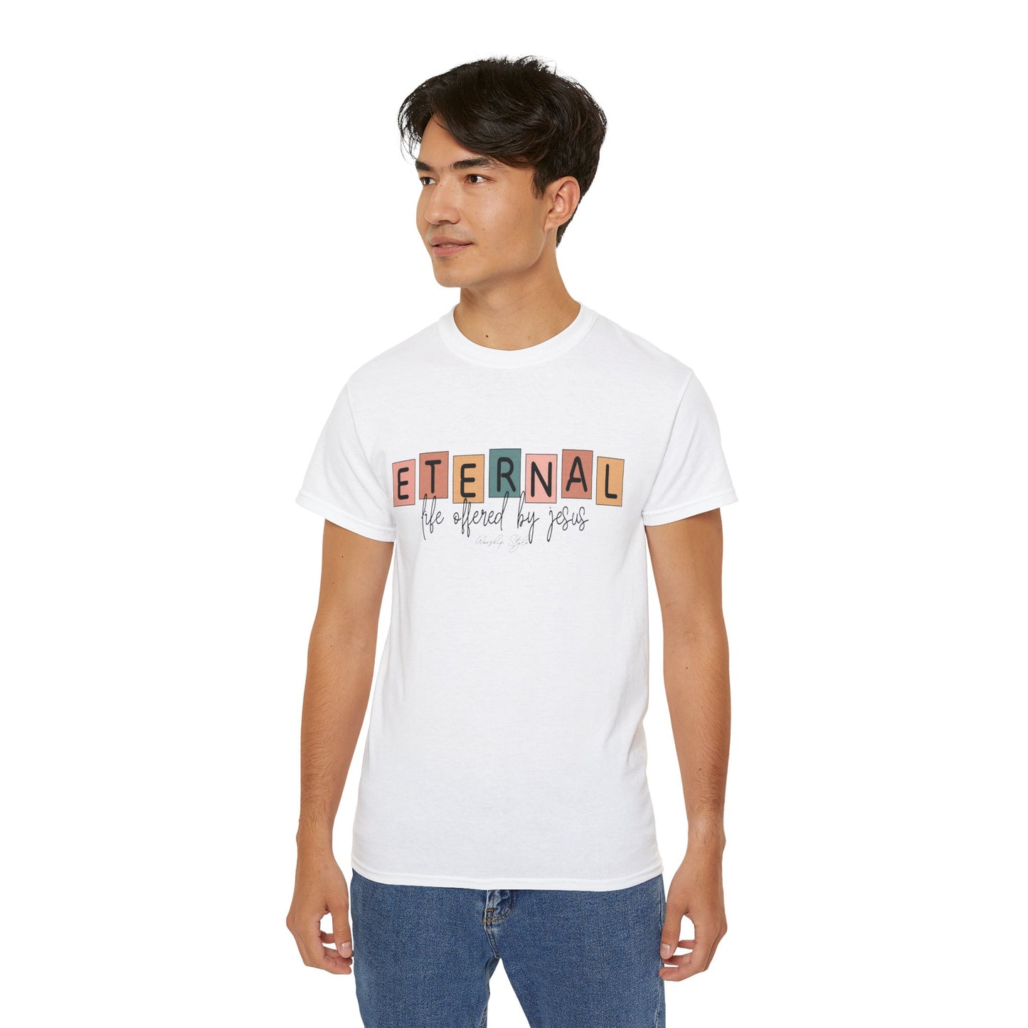 Eternal Life Inspired Unisex Ultra Cotton Tee - Faith-Based Casual Wear