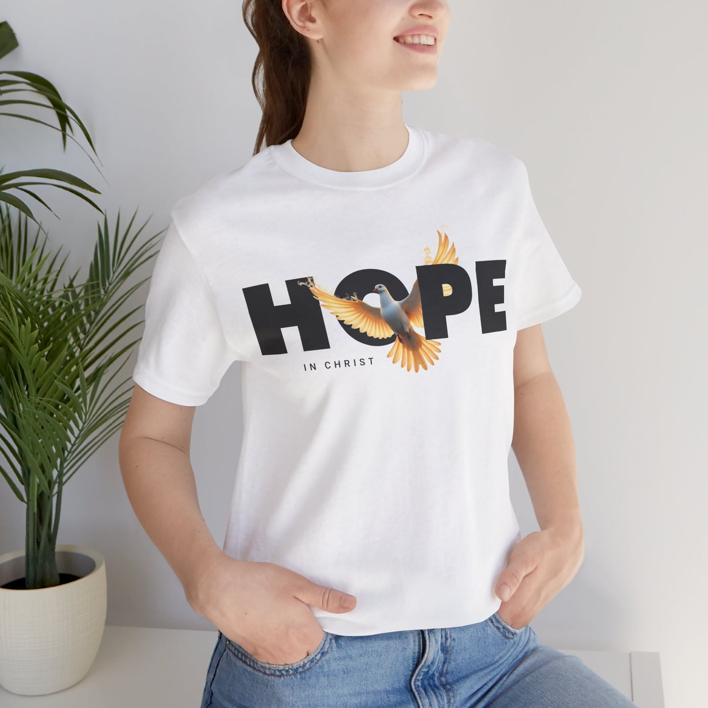 Hope in Christ Unisex Short Sleeve Tee - Inspirational Apparel for Faith