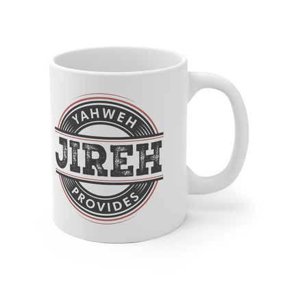 "Yahweh Jireh Provides" Ceramic Coffee Mug - Inspirational Gift