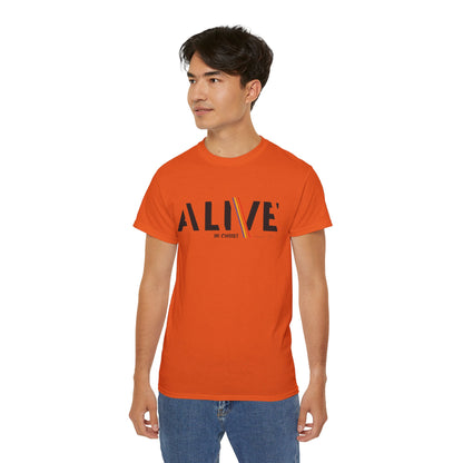Alive in Christ Inspirational Unisex Ultra Cotton Tee