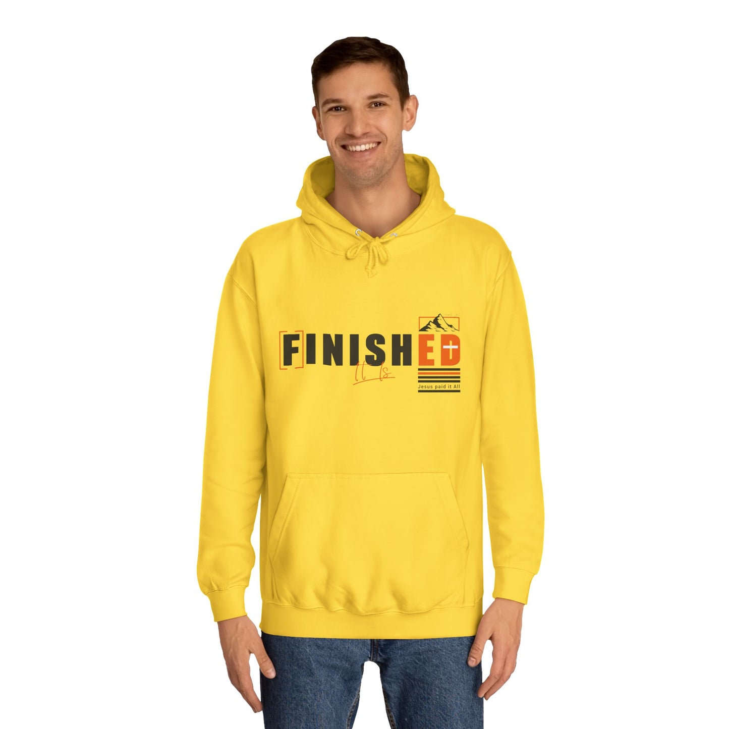 'It is FINISHED' - Unisex Hoodie - Design for Motivation and Faith