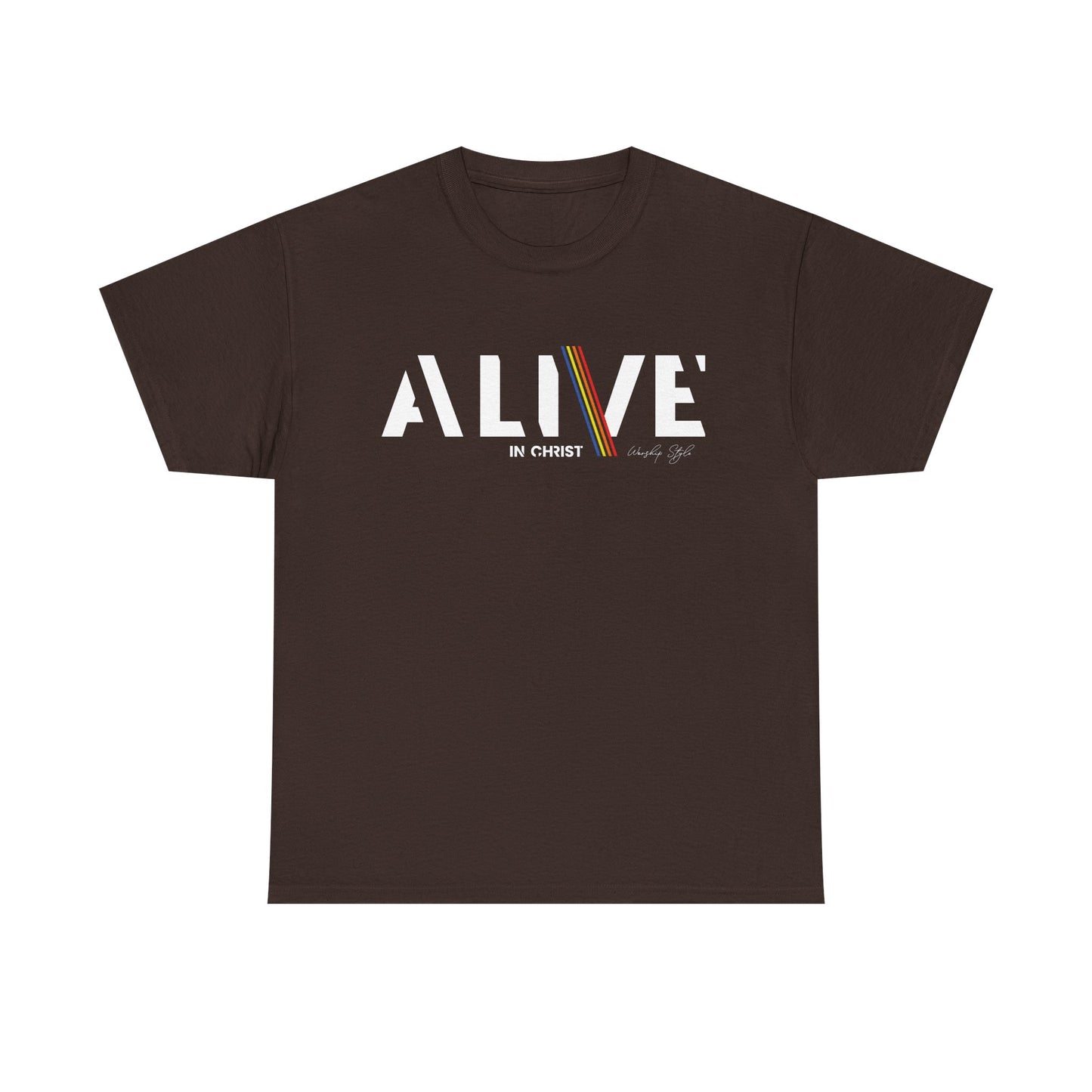 Alive in Christ Unisex Heavy Cotton Tee - Black Inspirational Christian Shirt