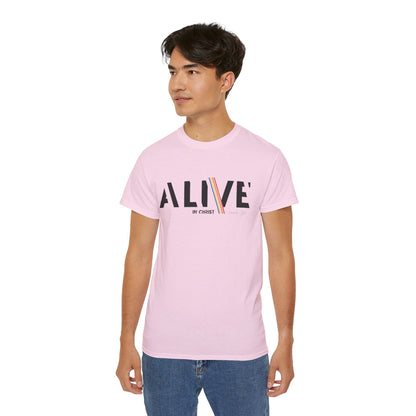 Alive in Christ Inspirational Unisex Ultra Cotton Tee