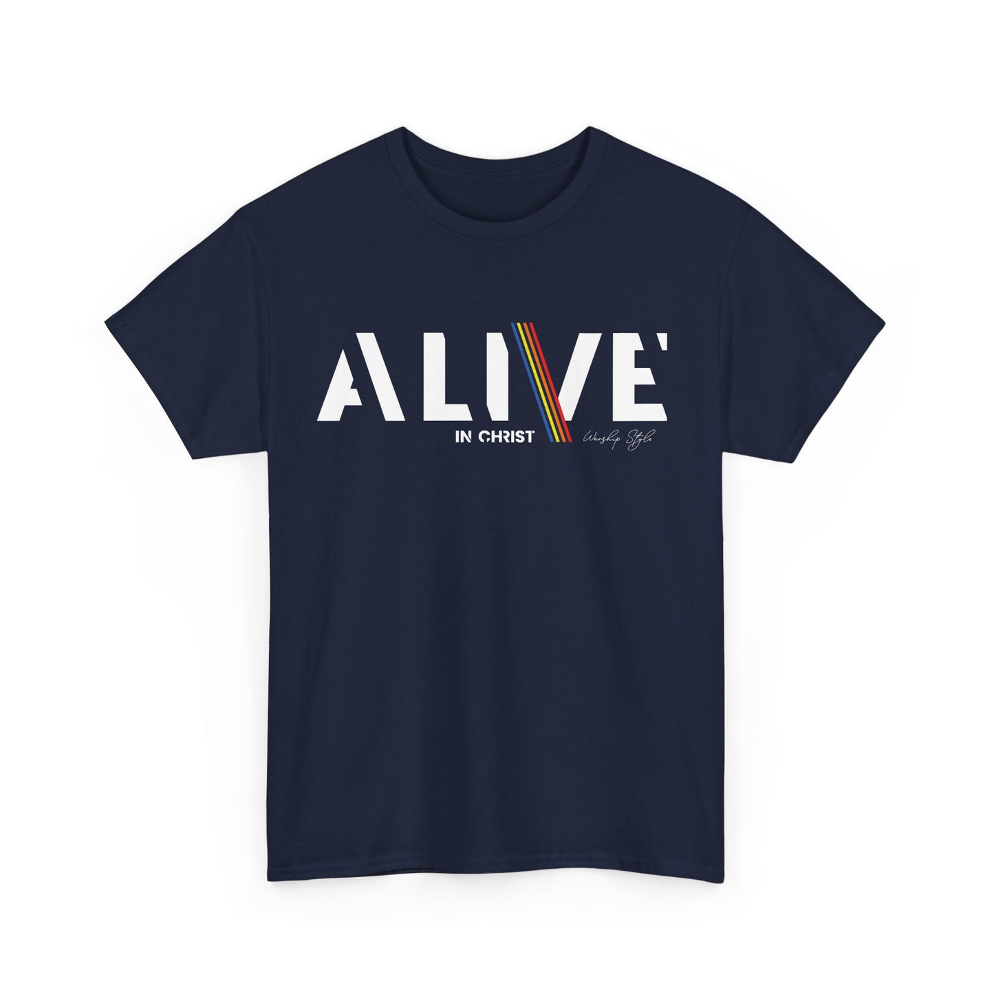 Alive in Christ Unisex Heavy Cotton Tee - Black Inspirational Christian Shirt