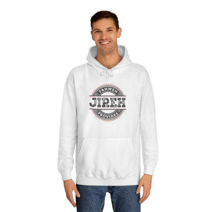 Jireh Provides Unisex College Hoodie - Cozy Faith Inspired Apparel