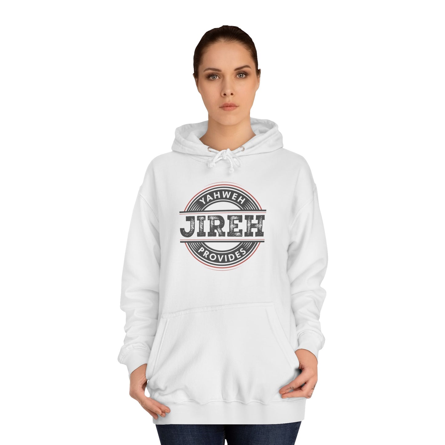 Jireh Provides Unisex College Hoodie - Cozy Faith Inspired Apparel