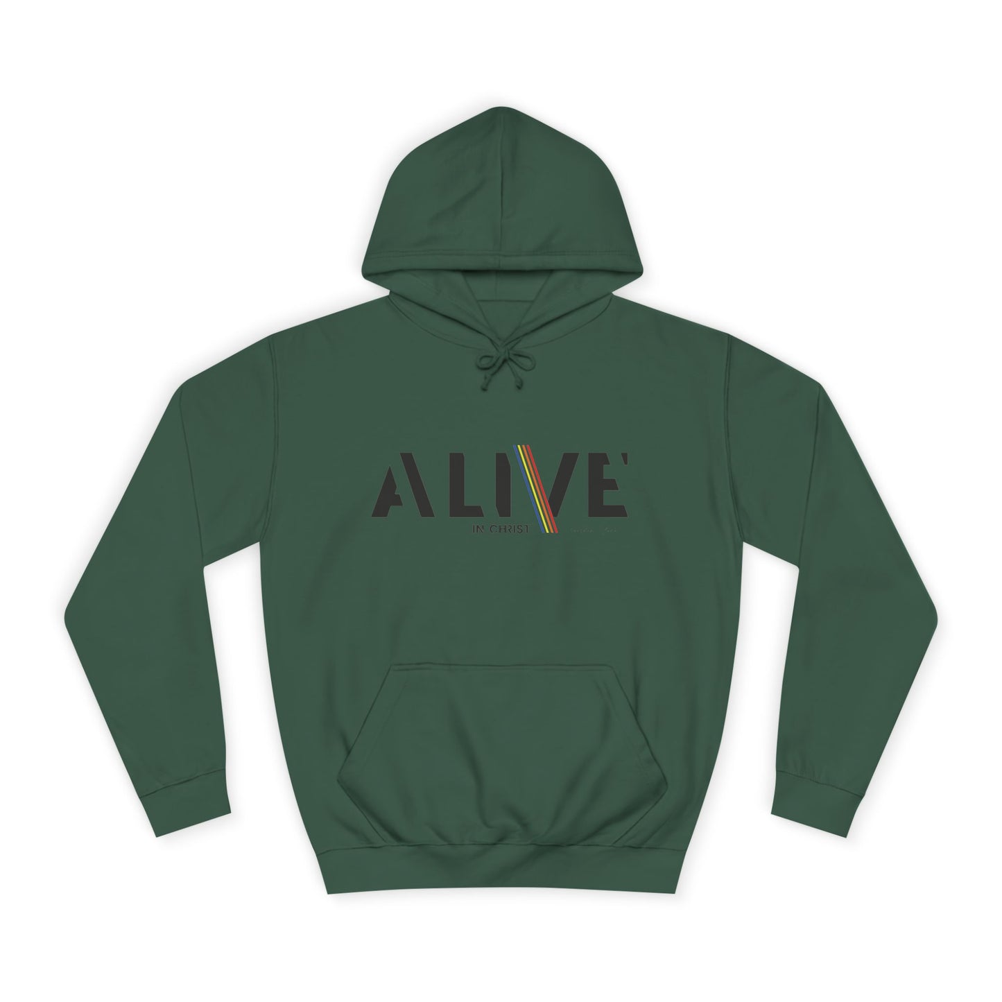 'ALIVE IN CHRIST' Design - Inspirational Unisex Hoodie