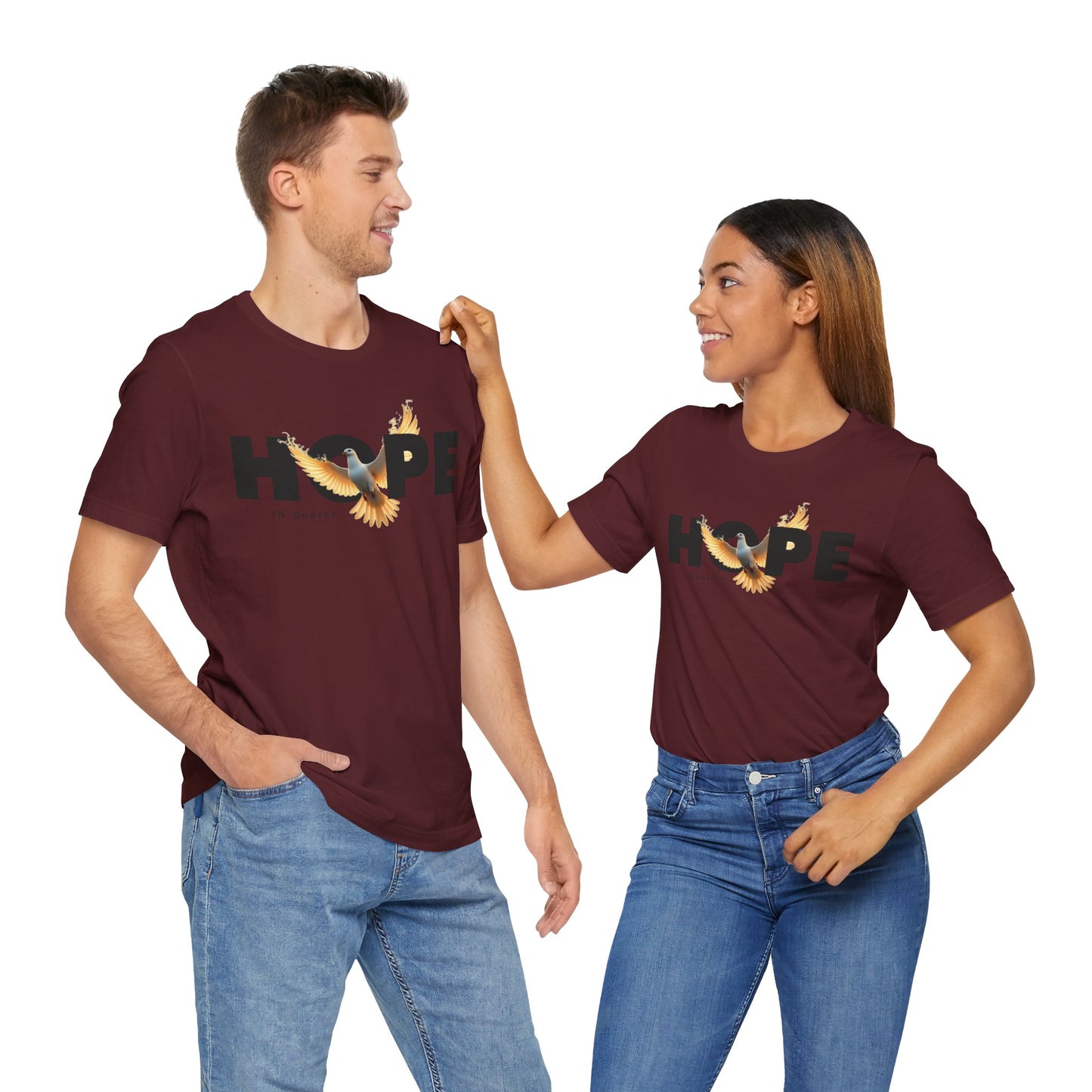 Hope in Christ Unisex Short Sleeve Tee - Inspirational Apparel for Faith