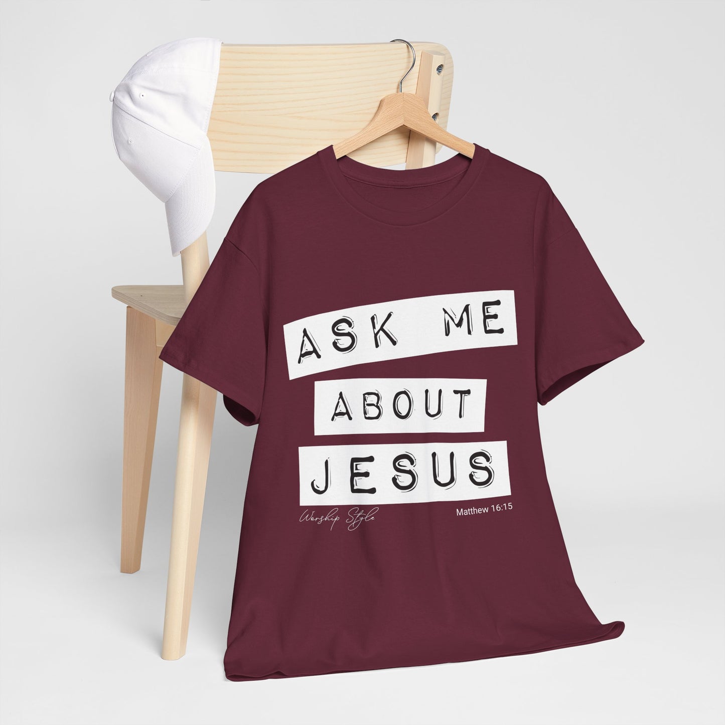 Ask me About Jesus - Unisex Heavy Cotton