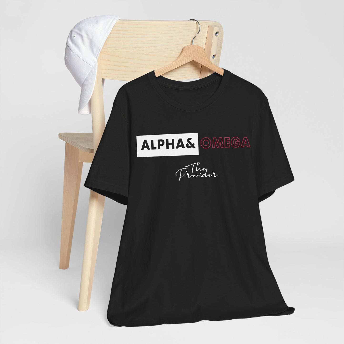 Faith-Inspired Unisex Tee - ‘Alpha & Omega’ Short Sleeve T-Shirt