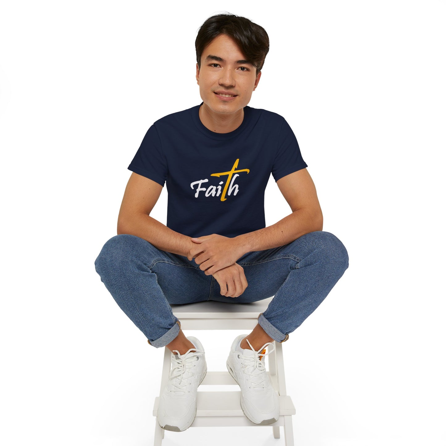 Faith Unisex Ultra Cotton Tee - Inspirational Black T-Shirt for Everyday Wear