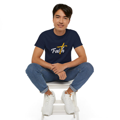 Faith Unisex Ultra Cotton Tee - Inspirational Black T-Shirt for Everyday Wear