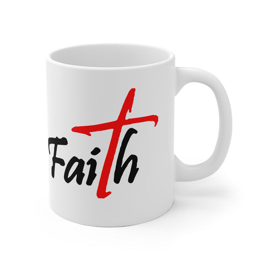 Faith Ceramic Coffee Mug - Inspirational Gift